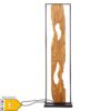 Brilliant LED Standleuchte 120cm Stehlampe Holz / Schwarz