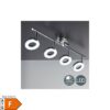 LED Decken-Leuchte Chrom Spot drehbar 4-flammig