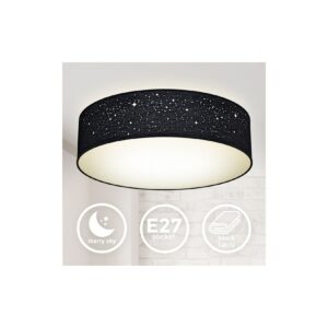 BRILLIANT Lampe, Rezia LED Deckenleuchte 45x40cm weiß/schwarz, 1x LED  integriert, 34W LED integriert, (3500lm, 3000K), Energiesparend und  langlebig durch LED-Einsatz kaufen bei