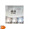 LED Deckenlampe dimmbar CCT chrom-alu 20W Timer