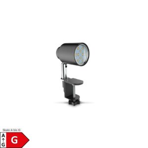 LED Klemmleuchte Leselampe schwenkbar schwarz GU10