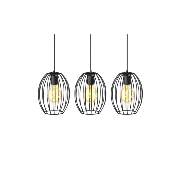 Pendelleuchte Retro LED Hängelampe E27 schwarz
