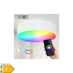 LED Stoffdeckenleuchte Wifi Smart RGB CCT 18W 39cm