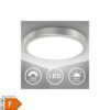 LED Deckenleuchte rund Deckenlampe 18W 28cm Silber