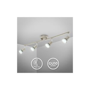 LED Deckenleuchte GU10 Metall Lampe Decken-Spot schwenkbar 4-flammig Wohnzimmer