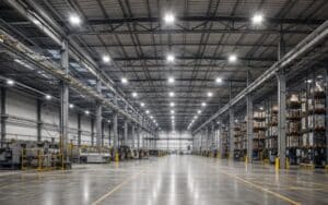 Hallenbeleuchtung modernisieren: Wann Hallenstrahler für Gewerbe und Industrie sinnvoll sind